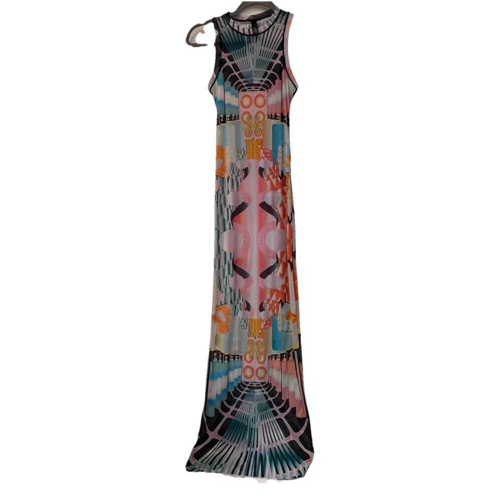NWOT Never Worn Skims Summer Mesh Sleeveless Deco Train Maxi Dress Size Medium - Picture 6 of 6